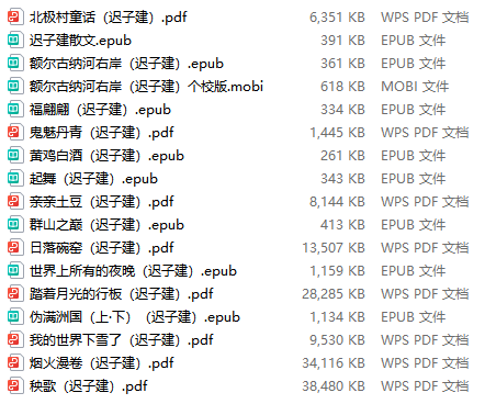 迟子建作品合集-电子书公社